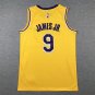 Lakers 9 yellow round neck