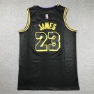Lakers 23 Black Serpent Pattern