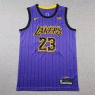 Lakers 23 Purple Striped City Edition