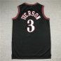 76ers 3 Black Retro Logo