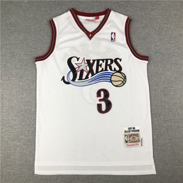 76ers 3 White Retro