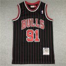 95-96 Bulls 91 Black and Red Stripes