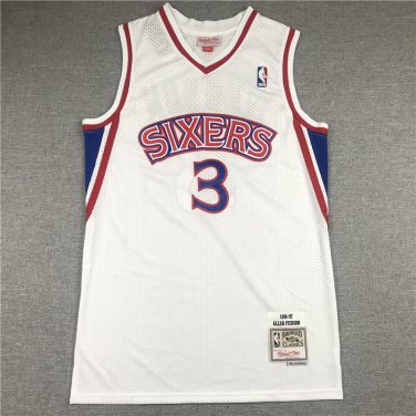 96-97 76ers 3 white