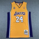 Lakers 24 Yellow V-neck 60th Anniversary