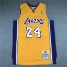 Lakers 24 Yellow V-neck Retro Logo