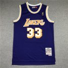 Lakers 33 Purple Retro Logo