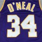 Lakers 34 Purple V-neck Retro