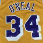 Lakers 34 Yellow Retro Gold Label