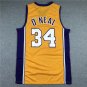 Lakers 34 Yellow V-neck Retro