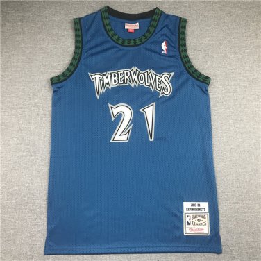 03-04 Timberwolves 21 Retro Blue