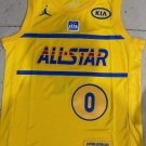 21 All Star No. 0 Yellow Jordan jerseys