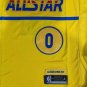 21 All Star No. 0 Yellow Jordan jerseys
