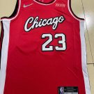 22 season Bulls No. 23 Red Diamond City Edition  jersey