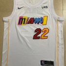 22 season Heat No. 22 white  jersey