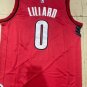 22 season Trail Blazers No. 0 Red Lillard jersey