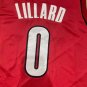 22 season Trail Blazers No. 0 Red Lillard jersey