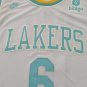 22-23 season Lakers No. 6 white jersey