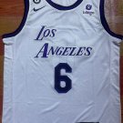 22-23 season Lakers team number white  jersey