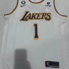 23 season Lakers No.1 white  jersey