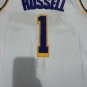 23 season Lakers No.1 white jersey