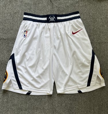 23 season Nuggets white shorts