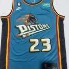 23 season Pistons No. 23 Lake Green jersey