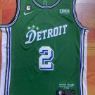 23rd season Pistons No. 2 green  jersey
