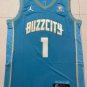 24 season Hornets No.1 Ball City Edition light green jersey