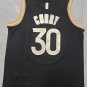 24 Warriors No. 30 Curry Black Gold Edition jersey