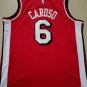 75th Anniversary Bulls No. 6 Red James Diamond Logo jersey