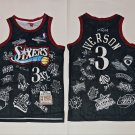 76ers 3 Black Graffiti