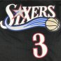 76ers 3 Black Retro Logo