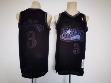 76ers 3 Black Retro New Style