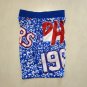 76ers Mitchell Ness team standard blue ball sports pants