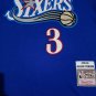 76ers No. 3 color blue retro jersey