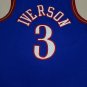 76ers No. 3 color blue retro jersey