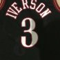 76ers No. 3 Iverson Classic Black Shirt