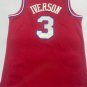 76ers No. 3 Red Iverson Retro Jersey