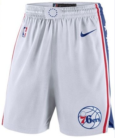 76ers team white pants