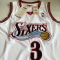 76ers, size 3, white mesh, fully embroidered XS-XXL