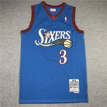 99-00 76ers 3 Blue