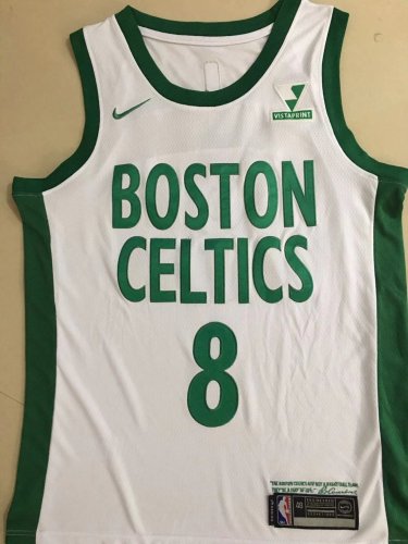 2021 NBA Celtics City Edition White Shirt