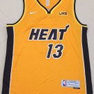 2021 NBA Heat New 13 # Adebayor Reward Edition Yellow Shirt