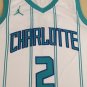 2021 NBA Hornets 2 # Ball new white jersey