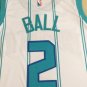 2021 NBA Hornets 2 # Ball new white jersey