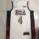 2024 Olympic Games US Team No. 4 Curry White XS-XXL