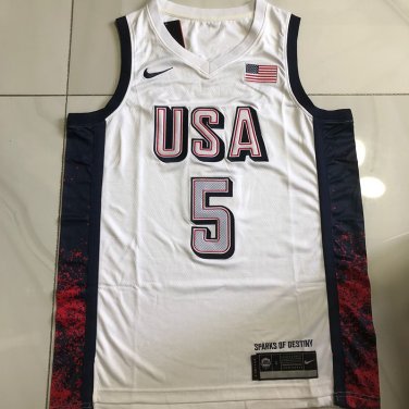 2024 Olympic Games US Team No. 5 Edwards White XS-XXL