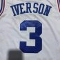 All Star Iverson 76ers No. 3 White Retro Jersey