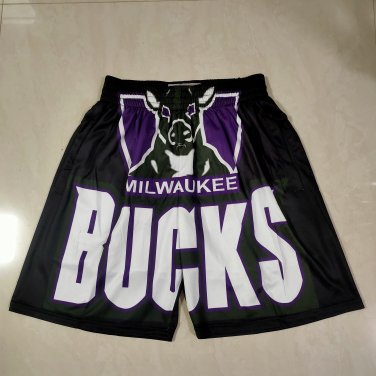 Bucks Black Mitchell&Ness Pocket Ball Pants