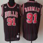 Bull (Mesh Print) 91 Rodman Black Red Stripe